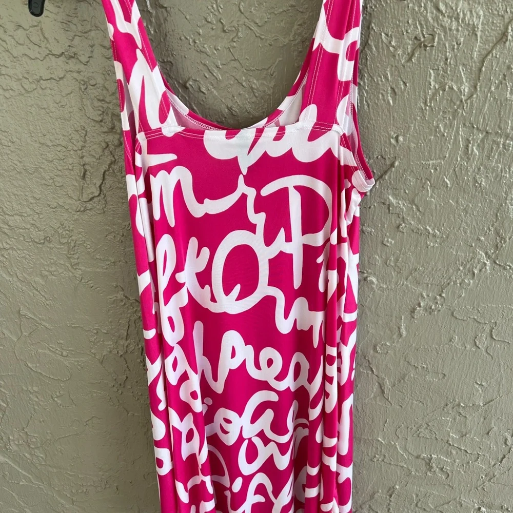 Vibrant Pink Sleeveless Bodycon Midi Dress - Picture 2 of 6